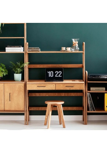 Woodesk Brisa Ahşap Çalışma Masası 140x120 Tik Renk CPT4641-120