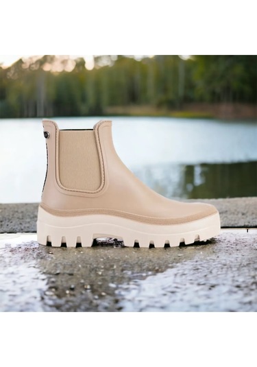 Igor W10279 Soul Bej&siyah Kadın Yağmur Botu Bej Bej