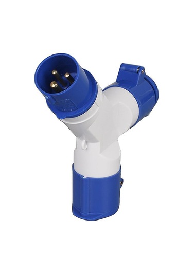 16a Kamp Karavanı Tekli 2/3 Yollu Elektrik Bağlantı Ayırıcı Adaptörü