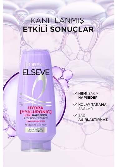ELSEVE Hydra [Hyaluronic] Nem Dolduran Saç Bakım Kremi 250 ml