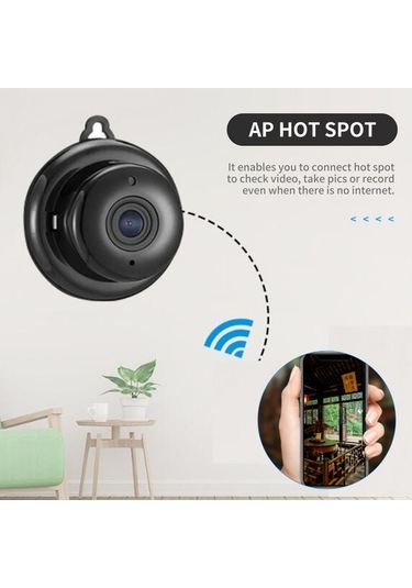 Novahub V380 Wifi Ev Güvenlik Kamerası: 1080p, Gece Görüş, Kanca Tasarımı, Mikro Sd Kayıt, Manuel Odak