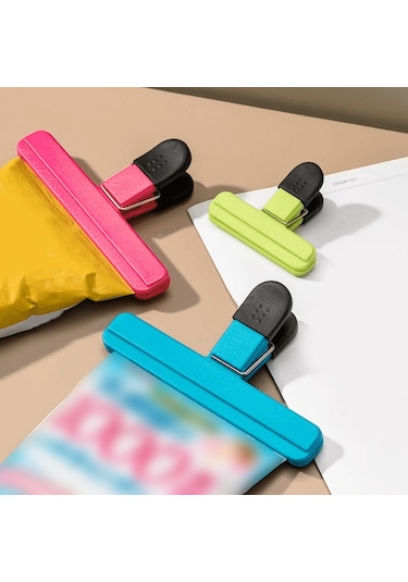 Suntek Fotoğraf Çipi Torbası Klipsi Hava Geçirmez Gıda Pembe