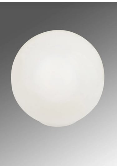 Beyaz Renk Glop Cam - Avize Fanusu - 15 Cm Çap - E27 Ampul Uyumlu