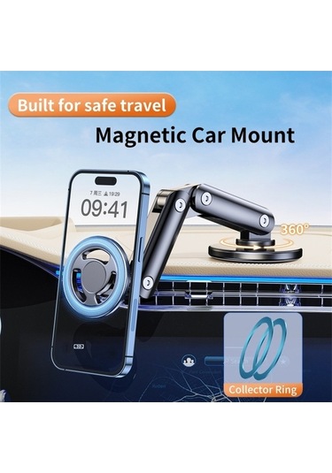 Tongxida Cbtx C13 Montaj Parçası, Magsafe Uyumlu Araç Telefon Tutucu - Gümüş Gümüş