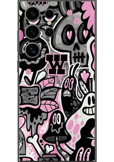 Samsung Galaxy S24 Ultra Uyumlu Şeffaf Kılıf Graffiti 10 Tasarımlı