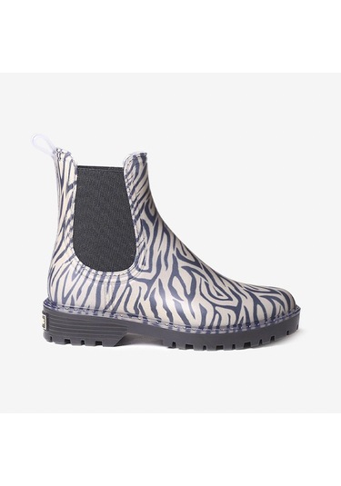 Yağmur Botu Kadın Diğer Calvi Toni Pons Ankle Boot Water Zebra Bej - Lacivert