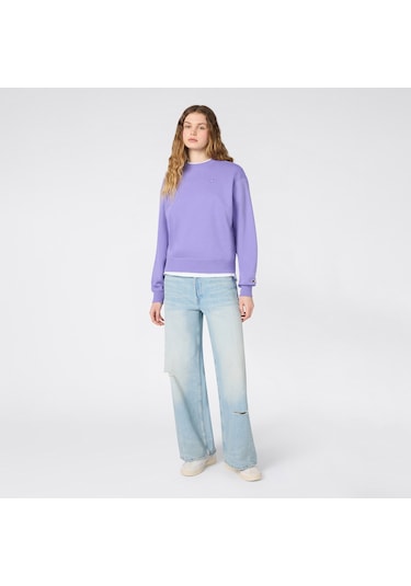 Champion Crewneck Regular Fit Kadın Mor Sweatshirt 118557 2800462