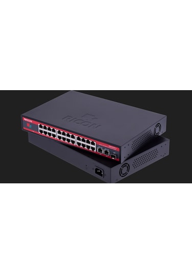 Ricon RSB2423FEP-U 24 Port Ethernet Power Over Ethernet Yönetilmeyen Switch