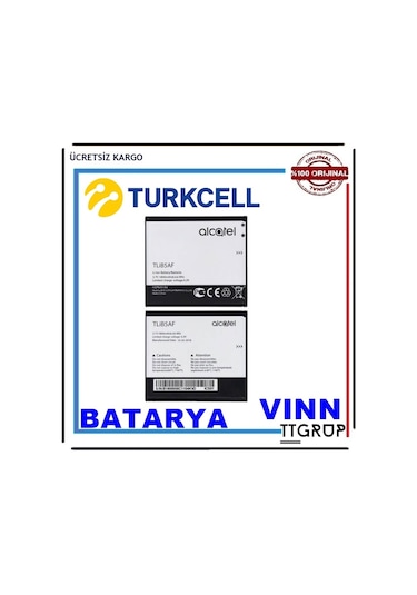 Turkcell Vınn Mw40V Tlıb5Af Batarya Pil 1800 Mah