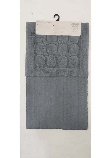 Pamuk Tufting 2'li Klozet Takım,banyo Seti,paspas Seti, Petek A