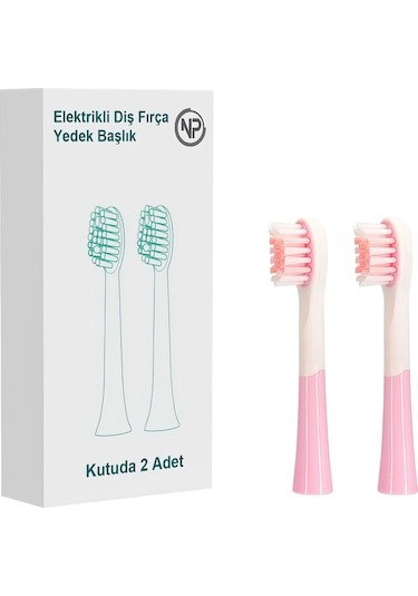 Npo Nicefeel X500 Diş Fırçası Yedek Başlığı 2'li - Pembe