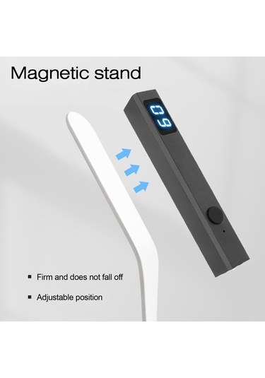 Skycity 400mah Pil Metal El Feneri, 8w 4 Kristal Led Işık, 20/60s Zamanlama, Demirici Destekli, Usb Şarjlı, Silver - Tırnak Boyama Işığı