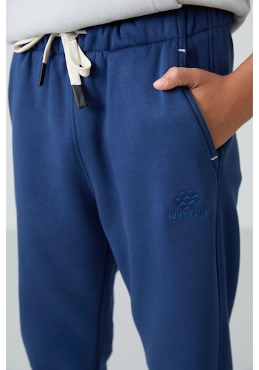 Tommy Life Parlament Pamuklu Kalın İçi Tüylü Yumuşak Dokulu Standart Fit Baskılı Erkek Çocuk Eşofman Alt - 112 Parlament