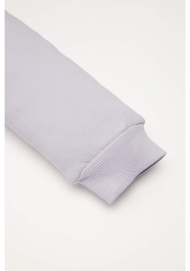 DeFacto Kız Bebek 2'li Takım Baskılı Kalın Sweatshirt Beli Lastikli Jogger Eşofman Altı D6206A5NSPR305 Mor DeFacto Kız Bebek 2'li Takım Baskılı Kalın Sweatshirt Beli Lastikli Jogger Eşofman Altı D6206A5NSPR305 Mor