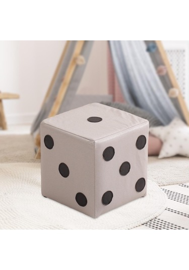 Suntek Zar Küp Osmanlı Kübik Ayak Taburesi Beyaz-s-kumaş Beyaz S Kumaş