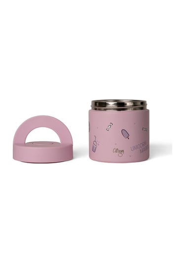Citron Vakumlu Paslanmaz Çelik Yemek Termosu 350 Ml - Unicorn Pembe