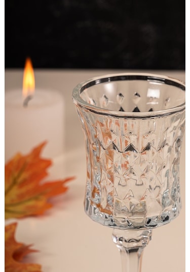 Mest 6 Adet Ayaklı Kahve Yanı Su Bardağı Seti Sade 140 Cc Sade