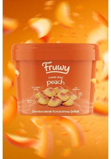 Freeze Dried Şeftali Kova Dondurularak Kurutulmuş Şeftali Diğer