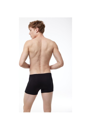 Malabadi Erkek Siyah Likralı Modal Boxer 058 Siyah
