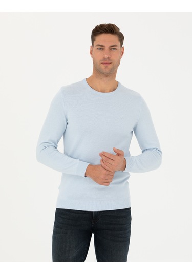 Pierre Cardin Erkek Açık Mavi Kazak /triko 50270179-vr003 Açık Mavi