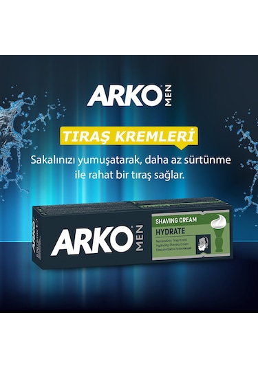 Arko Men Hydrate Tıraş Kremi 4 x 90 G
