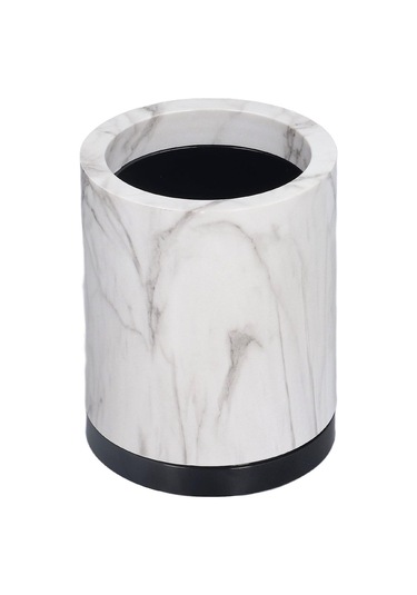 Ganzhoushop Mermer Desen Kalemlik Güzel Mermer Desen Kaymaz Abs Makyaj Fırçası Kalemlik Kırtasiye Depolama Kalemlik