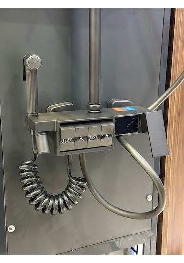 Nefa Yapı Gri Dijital Fonksiyonel Tuşlu Duş Seti Diğer