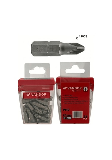 Bits Uç Matkap Ucu Tornavida Ucu Vidalama Ucu S2 Yüksek Kalite Çelik Sph2 25 - 637962027815