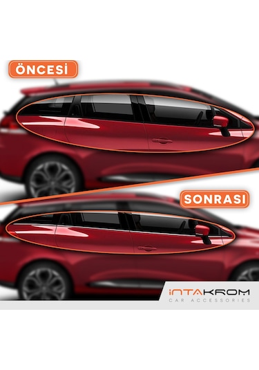 intakrom Renault Clio 4 Sport Tourer Krom Cam Çıtası 8 Parça 2012-2018 N11.5128