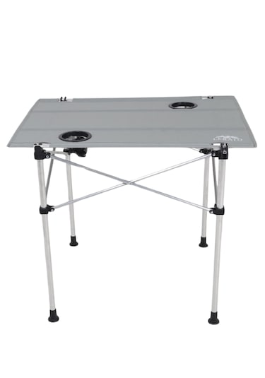 Bardaklıklı Katlanabilir Kumaş Kamp Ve Piknik Masası Alüminyum Xl