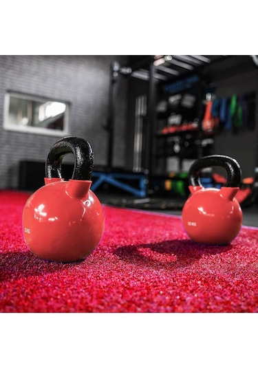 Kesme Suni Yapay Kırmızı Çim Halı 7 Mm Balkon Teras Bahçe Dekoratif Kaymaz 200 x 200