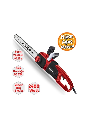 Rodex RDX906 Orman Ağaç Motoru Elektrikli Hızar Ağaç Kesme Motoru