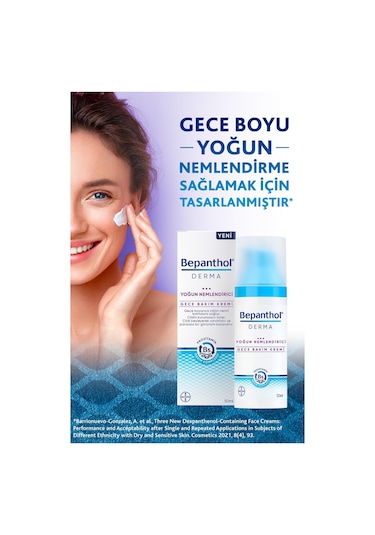 Bepanthol Derma Yoğun Nemlendirici Gece Kremi 50 ML