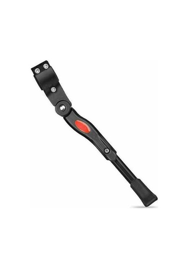 Pazly Siyah Ayarlanabilir Dağ Bisikleti Yan Arka Kick Standı - Alüminyum Yapılmış Bisiklet Döngüsü Pervane Standı Siyah