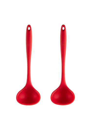 Sones 2 Adet Yapışmaz Yüksek Sıcaklığa Dayanıklı Silikon Tencere, Stil: Çorba Kaşığı