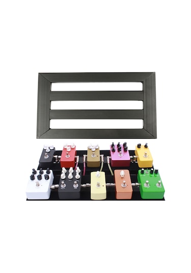 Geeksen Taşınabilir Elektrik Gitar Efekt Pedal Panosu İçin Saklama Çantası