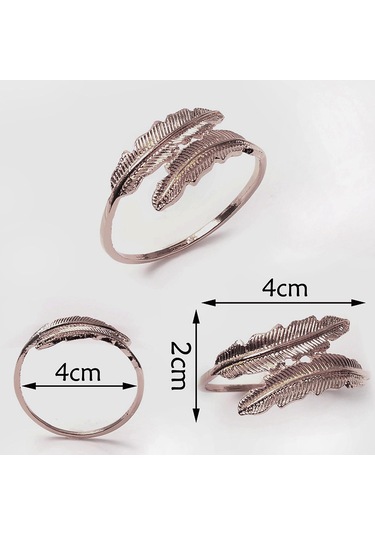 Homyl Tüy Peçete Tokası Demir Western Süsleme Için Gümüş Gümüş