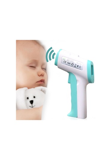 Yaozixa Huanyu Hy-twq01 Dokunsuz Entegre Termometre: Entegre Isınma Alarmı, 3 Renkli Arka Işık Ve Saniyelik Doğru Ölçüm