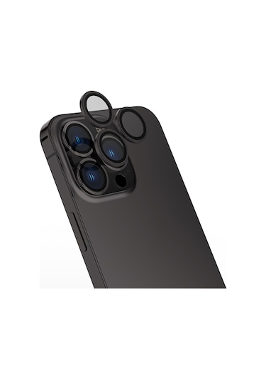 Apple iPhone Uyumlu  16 Pro Frms Mikro Kamera Lens Koruyucu - Gümüş Gümüş