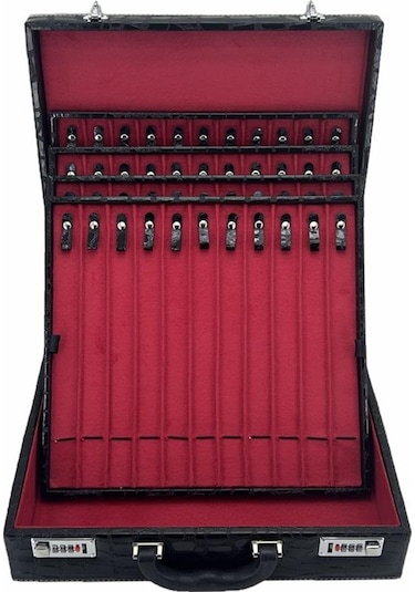 Kuyumcu Tespih Takı Taşıma Ve Saklama Çantası 44'lü Siyah