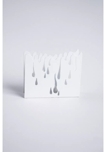 Gala Mutfak İçin Masada Kullanılabilecek Metal Loft Tarzı Peçetelik 135676609 Beyaz