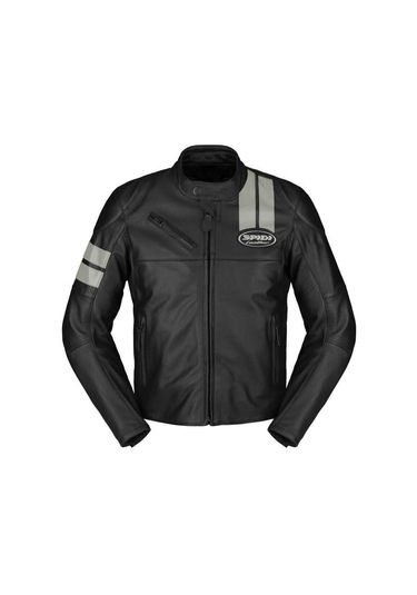 Spidi Roar Korumalı Deri Motosiklet Montu Siyah