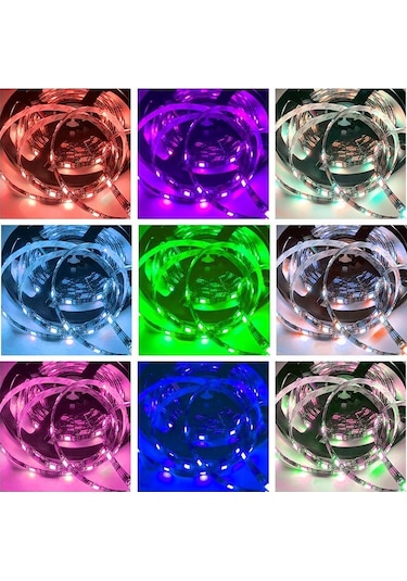 Usb Led Şeritler Bluetooth Uyumlu 5050 Rgb Ir Kontrol Led Duvar Chambre Esnek Lamba Bant Diyot Odası Tv Arka Plan Işıkları 3m