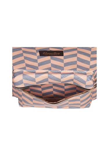 Bloominbag Smokey Chevron 13-14 İnç Laptop / Macbook Sırt Çantası Gri - Taba