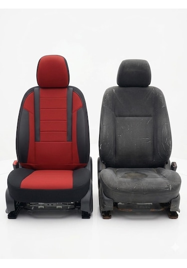 Veloce Kırmızı Serisi Renault 9 Koltuk Kılıfı Tam Set
