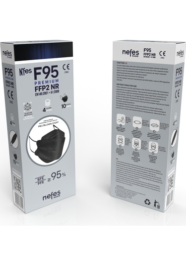 Nefes F95 Kore Tipi N95 Maske 1 Kutu 10'lu