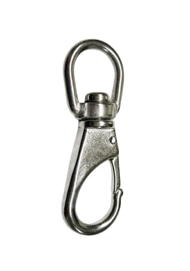 2'li Fırdöndülü Karabina. 24mm. Paslanmaz. No:3 7/8"