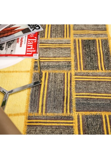 Patchwork El Dokuma Anadolu Halısı – Spring (431012701) Sarı