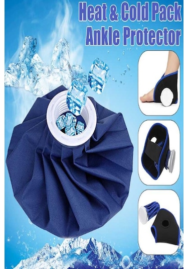 Çok Amaçlı Buz Torbası Migren, Baş Ağrısı Ağrı Için Soğuk Kompres Bez Buz Torbası - 1 Adet Mavi