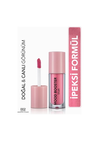 Flormar Mood Booster Hafif Yapılı Likit Allık 002 Immortal Flower